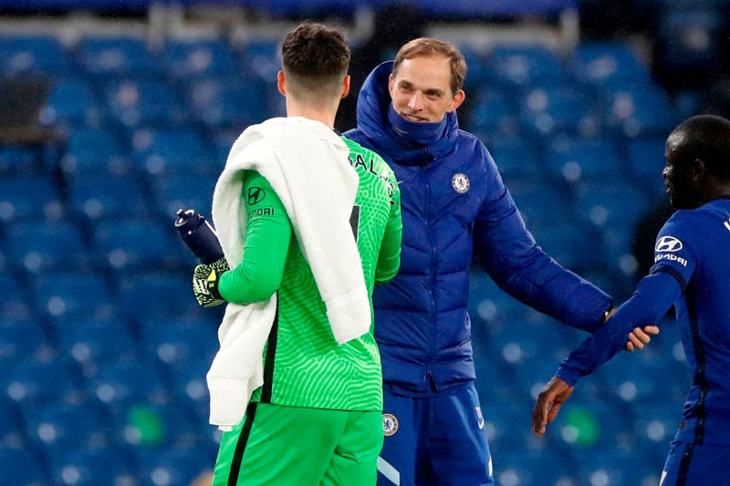 Thủ môn Kepa khá thân thiết với HLV Thomas Tuchel