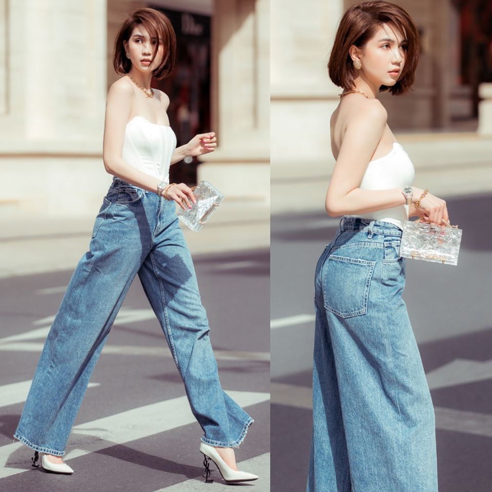 Quần Jeans chưa bao giờ hết hot và lỗi mốt trong tủ đồ của sao Việt